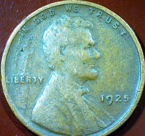 U.S.-1925 "P" WHEATBACK CENT "LAMINATION ERROR" Cover