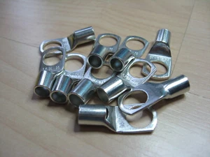 Lot (10) Cable Lug 6AWG 16mm² 3/8" M10 Battery Lug Ring Terminal #E71BM - Picture 1 of 5