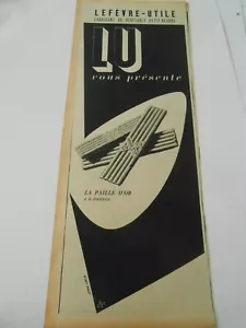 Publicité Advertising 1953 LU lefèvre La Paille d'Or biscuit - Picture 1 of 1