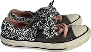 Converse Damen grau Betty Bow Canvas Slipper Turnschuhe - 7 - Bild 1 von 8