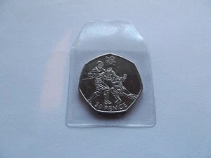 Olympia 50p Münze - Fechten - Bild 1 von 1