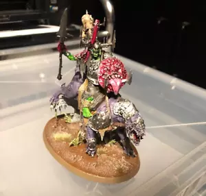 Warhammer Age of Sigmar Kruleboyz Killaboss on Great Gnashtoof Orruk Warclans - Picture 1 of 5