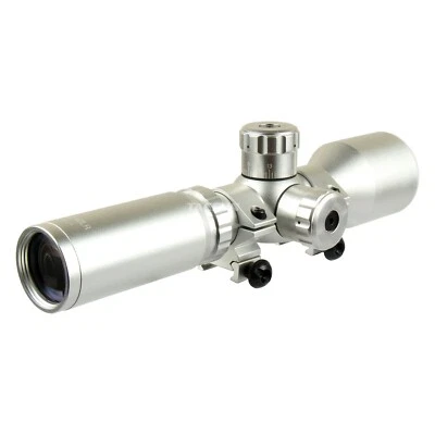 TACFUN SILVER Mosin Nagant 3-9x42 Long Eye Relief Scope /w Ring Mount - Image 1 of 4