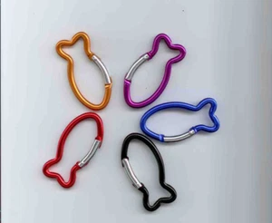 Schlüsselanhänger "Karabiner Fisch" - 5er Set (*NEU*) Konfirmation/Kommunion - Bild 1 von 1