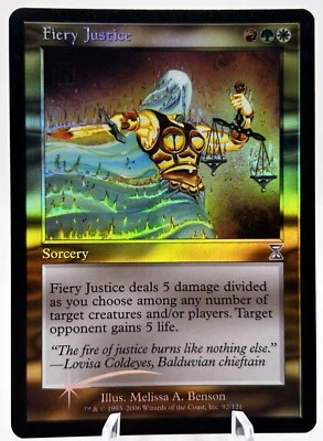 Fiery Justice 92/121 Foil Time Spiral - Timeshifted MTG NM - Image 1 of 2