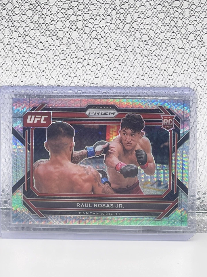2023 Panini Prizm UFC Raul Rosas Jr Rookie Hyper Prizm Rookie Card RC #8 - Image 1 of 2