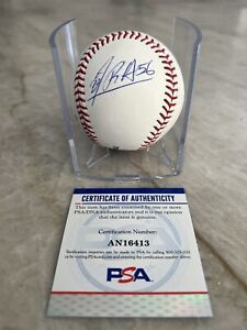 RANDY AROZARENA signed auto ROMLB baseball PSA Authenticated Tampa Bay Rays