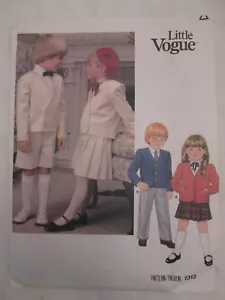 Vogue 1313 Little Children's Jacket Skirt Pants Shorts Pattern Sz 5 Uncut Vtg - Picture 1 of 2