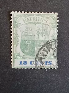 1898 Mauritius 18 Cents Stamp. Good used condition. See photos. - Picture 1 of 2