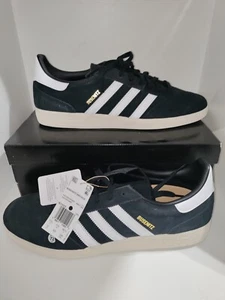 Scarpe da calcio Adidas Busenitz uomo vintage scamosciate skate nere bianche taglia 12 nuove con scatola - Foto 1 di 9
