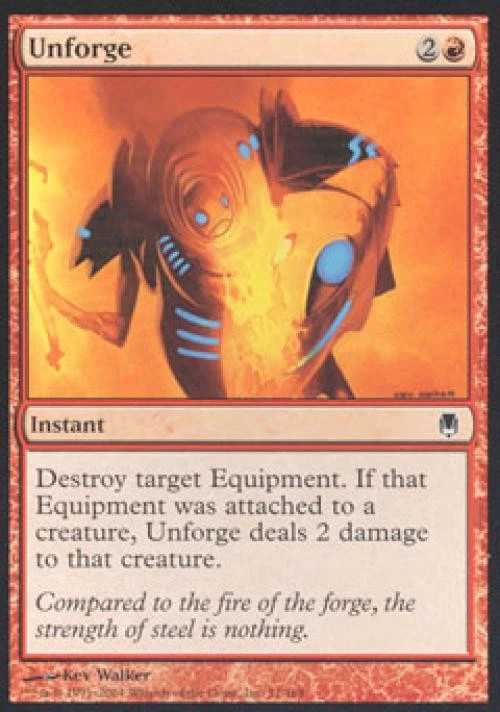 Unforge -Foil Medium Play MTG Darksteel - Image 1 of 1