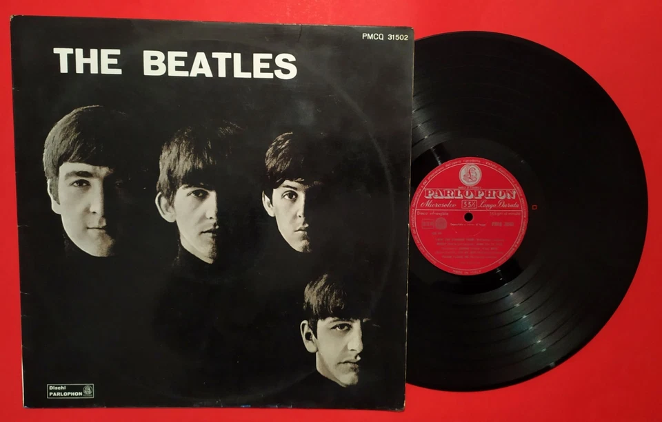 THE BEATLES (33 RPM - ITALY) PMCQ 31502 "THE BEATLES" (RARE 1° BRIGHT RED LABEL) - Imagen 1 de 4