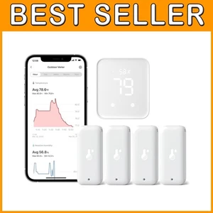 Smart Wi-Fi Humidity Sensor 4 Pack with Hub -  Outdoor - Picture 1 of 14