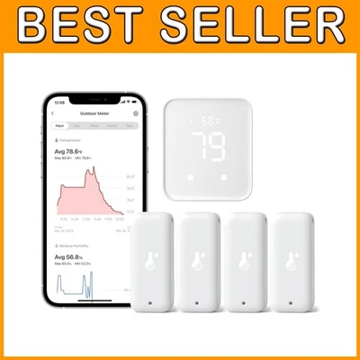 Smart Wi-Fi Humidity Sensor 4 Pack with Hub -  Outdoor - Image 1 of 4