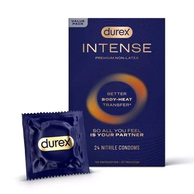 Condones de nitrilo intenso Durex - 24ct - CADUCIDAD 31/1/2028 Foto 1 de 4