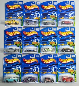 Hot Wheels 2002 Treasure Hunt serie T Hunt juego completo #1-12 nuevo en tarjeta  - Imagen 1 de 16