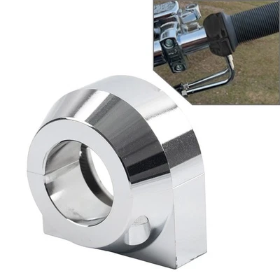 1" Dual-Cable Throttle Housing Clamp Fit Harley Dyna Softail Glide FXD FXST FLT - Image 1 of 4