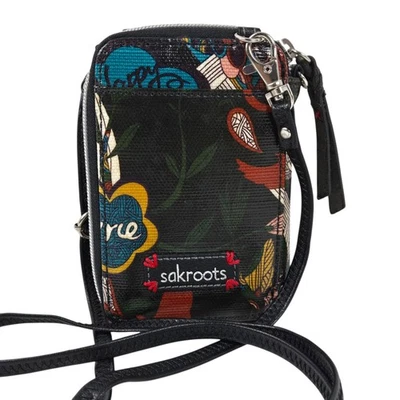Sakroots Bandolera Mini Cartera Organizador Recubierto PVC con Defecto Menor LEER Foto 1 de 4