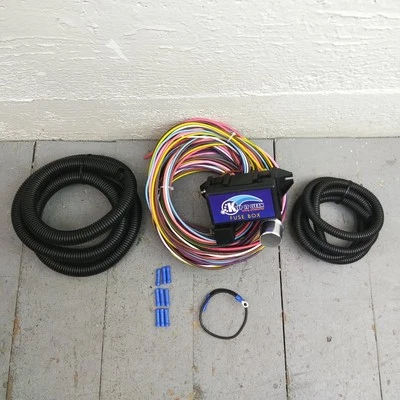 34-53 Oldsmobile Main Dash 12V Retrofit Upgrade Wire Harness 10 Circuit 12 Fuse - Image 1 of 4