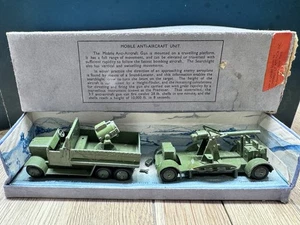 Dinky: Raro Juego en Caja 161 - Unidad Móvil Antiaérea. Preguerra c1930s - Imagen 1 de 11