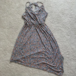 BCBGeneration Women Midi Dress XS Floral Open Back - Picture 1 of 10