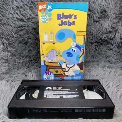 Blue's Clues: Blues Job's VHS Tape 2006 Nick Jr. Nickelodeon Late Release Rare - Image 1 of 4