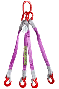 Trizeratop Hebebandgehänge 4 Strang 2100 kg 3 Meter Ösenhaken Anschlagkette - Bild 1 von 1