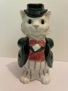 Vintage 1988 ‘ Mr Cat’ Fitz & Floyd Ceramic Porcelain Planter/Figurine - Picture 1 of 8