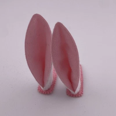 Easter bunny ears hair clips Pink - Image 1 of 4