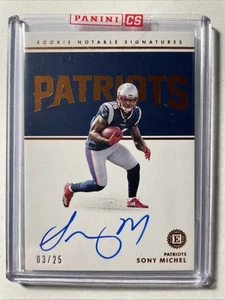 2018 Panini Encased SONY MICHEL Rookie On Card Auto /25 SEALED Georgia PATRIOTS - Picture 1 of 2