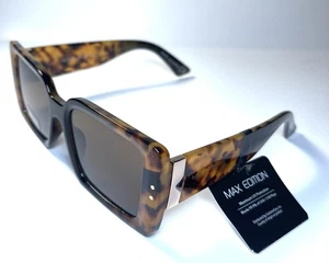 NEU MAX EDITION Sonnenbrille schwarz braun Schildpatt gold klassisch ME75467 + Etui - Bild 1 von 6