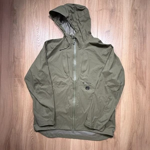 Snow Peak Rain Jacket  Khaki/Green XLarge JK-22SU005 - Picture 1 of 14
