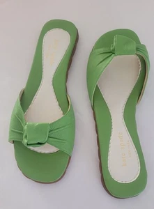 Kate Spade Green Slider Sandals Size 5 - Picture 1 of 6
