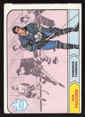 1968 TOPPS BOB PULFORD 129 VG HOCKEY TORONTO MAPLE LEAFS - Image 1 of 2