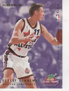 LARRY JOHNSON SIGNED 1995-96 FLEER INSERT #8 - HORNETS - Picture 1 of 1