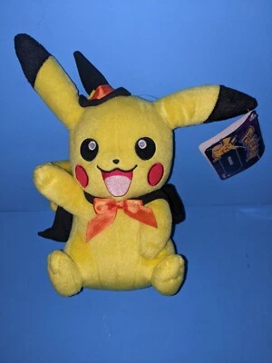 Tomy Licensed Halloween Pikachu Plush with Tags Witch Costume (B4) - Image 1 of 2