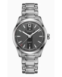 New Hamilton Broadway Day Date Auto Black Dial Stainless Men's Watch H43515135 - Picture 1 of 2