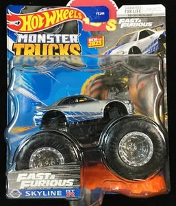 Hot Wheels Nissan Skyline R34 GT-R Monster Truck Too Fast & Furious Metal - Picture 1 of 9