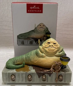 🎦 Hallmark 2023 Ornament ~ Star Wars - JABBA THE HUTT w/ Sound & Motion ~ NIB - Picture 1 of 18