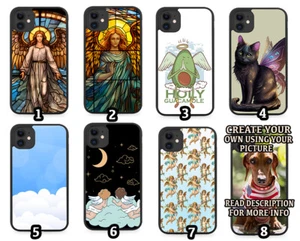 Angel Rubber Phone Case Angels Wings Clouds Cloud Cupid Cupids Arrow Jesus Mary - Picture 1 of 2