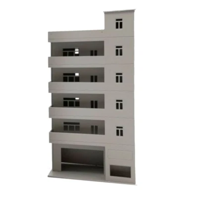 HO scale building ( Apartment Building ) 1:87 HO gauge model train layout NEW US - Image 1 of 4