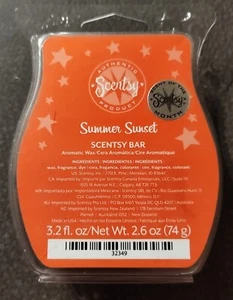 SCENTSY Wax Bar Summer Sunset 3.2 Oz Bar New - Picture 1 of 2
