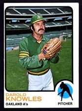 1973 Topps #274 Darold Knowles - Oakland Athletics - EX  - ID079