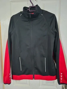 Crivit Sport Womens Black/Red Convertible Cycle Jacket/Vest Size Medium VGC - Picture 1 of 10