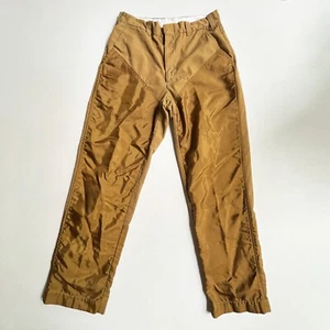 Vintage Duxbak Pants Mens 32x31 Brown Aero Cloth Duck Hunting Brush Briar Guard - Picture 1 of 8