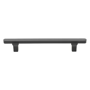 GlideRite 5-1/16 Inch Center Solid Flat Bar Pull Matte Black, 4842-128-MB-1 - Picture 1 of 4
