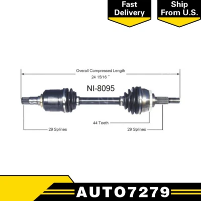 Junta CV eje CV conductor delantero izquierdo para Nissan Máxima I35 2000 2001 2002 2003 Foto 1 de 3