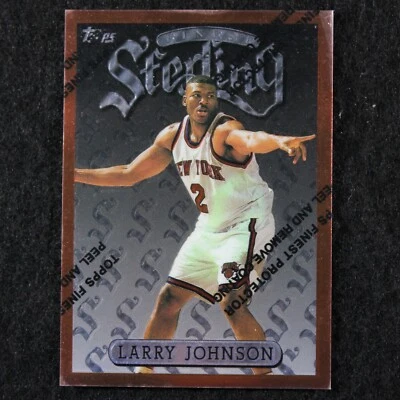 1997-98 Topps Finest - Larry Johnson - #231 - Charlotte Hornets - Image 1 of 2