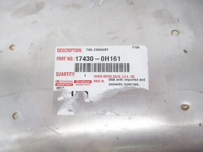 Genuine OEM Toyota 17430-0H161 Exhaust Muffler Assy 2010-2011 Camry - Image 1 of 4