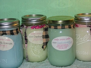 16 oz Ball  Jar Scented Candles T-W - Picture 1 of 3